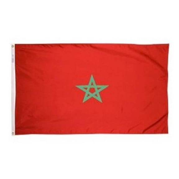 Annin Flagmakers 195851 4 ft. X 6 ft. Nyl-Glo Morocco Flag
