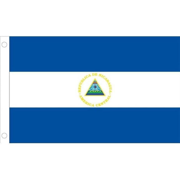 Annin Flagmakers 196236 4 ft. X 6 ft. Nyl-Glo Nicaragua Government Flag