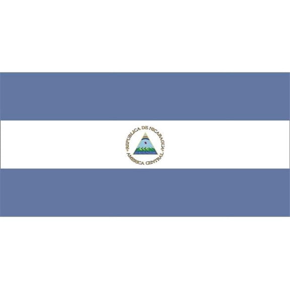 Annin Flagmakers 196239 5 ft. X 8 ft. Nyl-Glo Nicaragua Government Flag