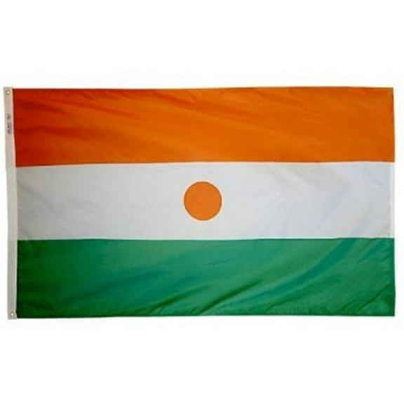 Annin Flagmakers 196307 4 ft. X 6 ft. Nyl-Glo Niger Flag