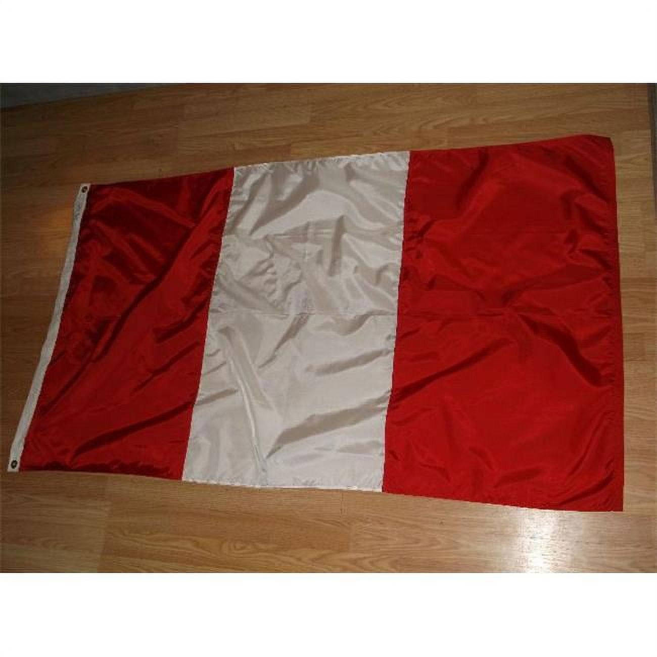 Annin Flagmakers 196663 3 ft. x 5 ft. Nyl-Glo Peru Civil Flag