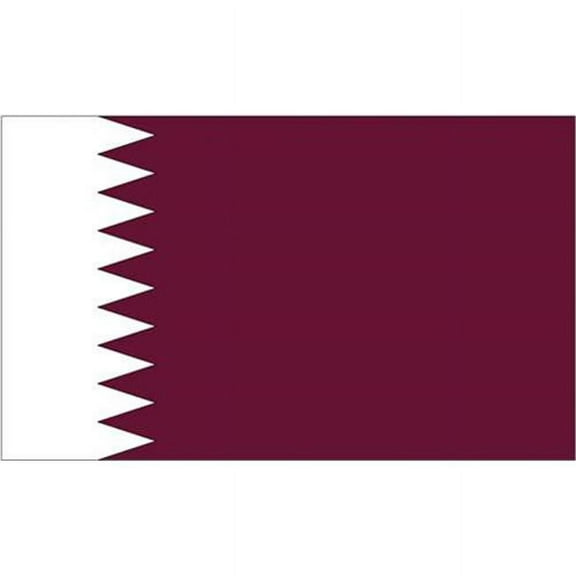 Annin Flagmakers 196875 2 ft. X 3 ft. Nyl-Glo Qatar Flag