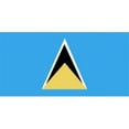 thumbnail image 1 of Annin Flagmakers 197231 5 ft. X 8 ft. Nyl-Glo St. Lucia Flag, 1 of 1