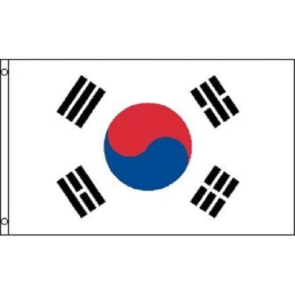 Annin Flagmakers 197603 2 ft. X 3 ft. Nyl-Glo South Korea Flag