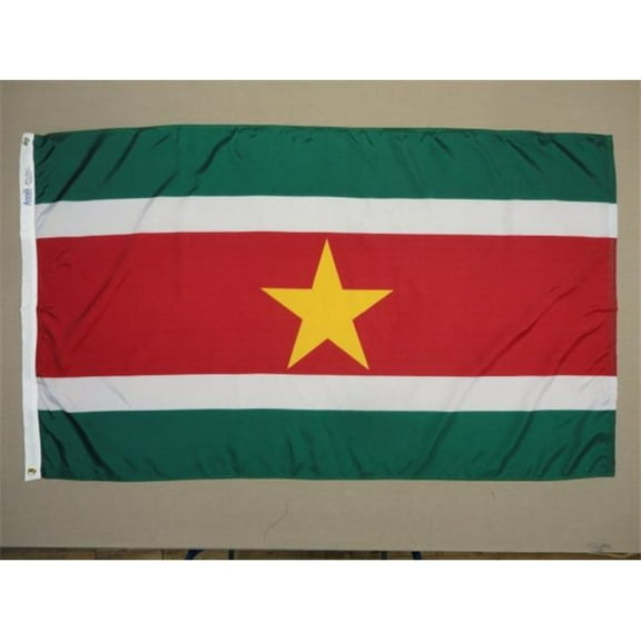 Annin Flagmakers 197872 2 ft. X 3 ft. Nyl-Glo Suriname Flag