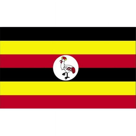 Annin Flagmakers 198686 5 ft. X 8 ft. Nyl-Glo Uganda Flag