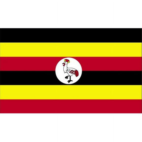 Annin Flagmakers 198686 5 ft. X 8 ft. Nyl-Glo Uganda Flag