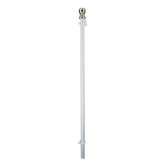 2-Piece Spinning Pole,Aluminum,Silver 162