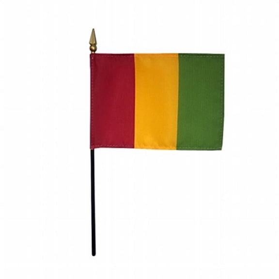 Annin Flagmakers 210059 4 x 6 in. Eb Guinea Mounted - 12 Pack