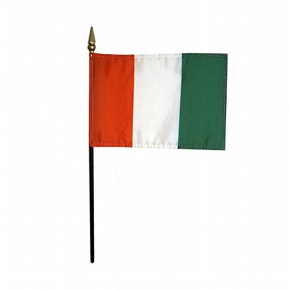Annin Flagmakers 210073 4 x 6 in. Eb Ivory Coast Mounted - 12 Pack