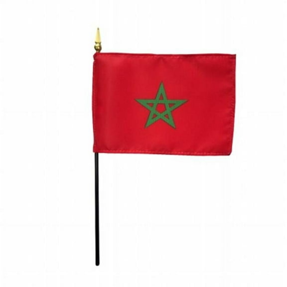 Annin Flagmakers 210096 4 x 6 in. Eb Morocco Mounted - 12 Pack
