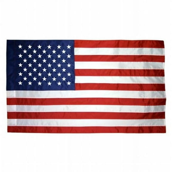 Annin Flagmakers 21200 4 ft. x 6 ft. US Flag - Colonial Nylon-Glo Unfringed