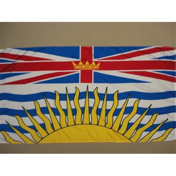 Annin Flagmakers 220105 Nyl-Glo British Columbia Flag-3 ft. X 6 ft.