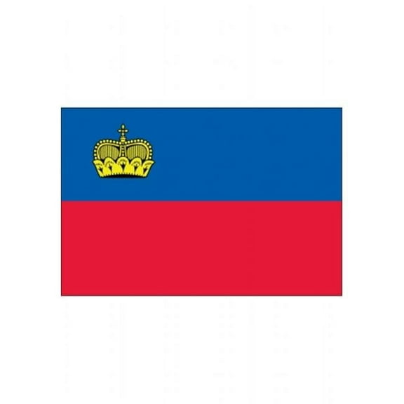 Annin Flagmakers 221395 5 x 8 ft. Nylon - Glo Liechtenstein With Crown Flag