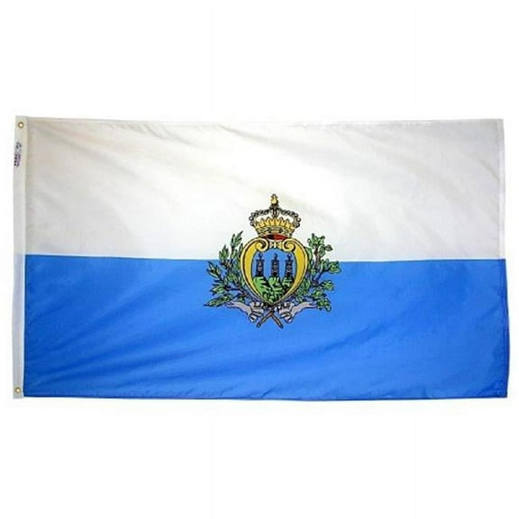 Annin Flagmakers 221570 2 ft. X 3 ft. Nyl-Glo San Marino Government Flag