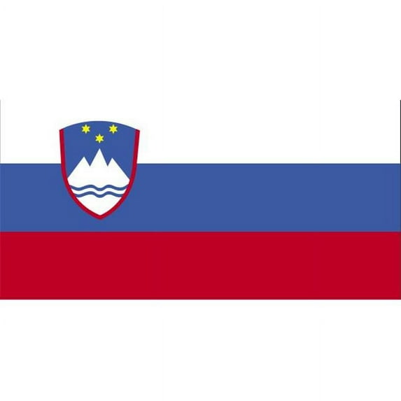 Annin Flagmakers 221722 4 ft. X 6 ft. Colonial Nyl-Glo Slovenia Flag with Fringe