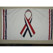 Annin Flagmakers 2786 Nylon Glo Ribbon Flag Red & White & Blue, 3 x 5 ft.