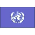 thumbnail image 1 of Annin Flagmakers 312150 4 ft. X 6 ft. Nyl-Glo United Nations Flag, 1 of 1