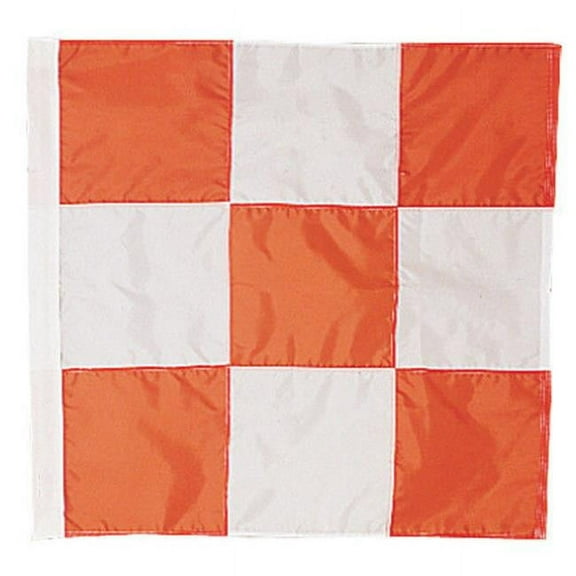 Annin Flagmakers 312850 3 x 3 ft. Nylon-Glo Airfield Vehicle Safety - International Danger Flag