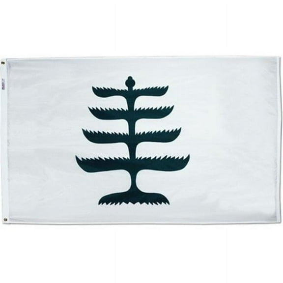 Annin Flagmakers 315795 Pine Tree-1775 Flag Nyl-Glo-3 ft. X 5 ft.