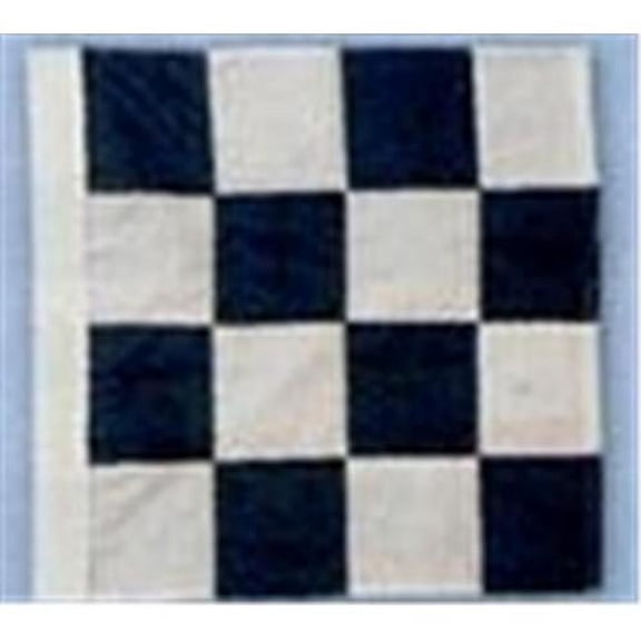 Annin Flagmakers 324495 Nyl-Glo Black and White Checkered Race Flag-24 in. X 24 in.