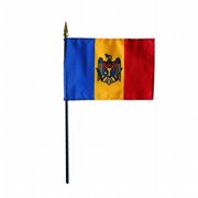 Annin Flagmakers 374105 Eb Moldova Mounted 4 x 6 in. 12 Pack