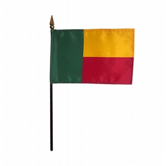 Annin Flagmakers 4 x 6 in. Eb Benin Mounted - Pack Of 12