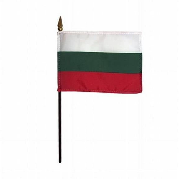 Annin Flagmakers 4 x 6 in. Eb Bulgaria Mounted - Pack Of 12