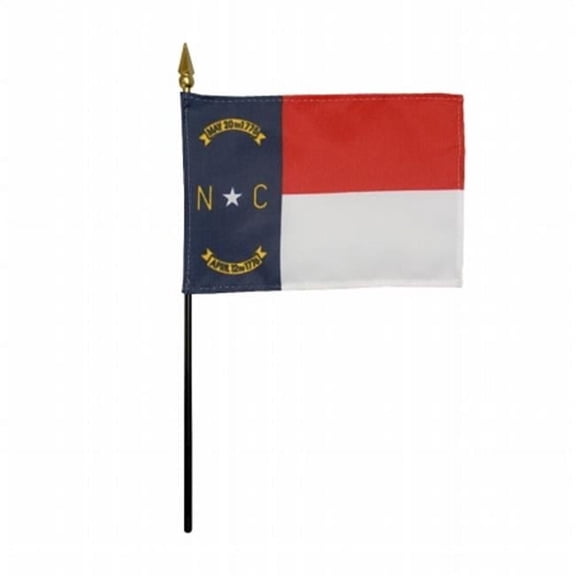 Annin Flagmakers 4 x 6 in. Eb North Carolina Mounted - Pack Of 12