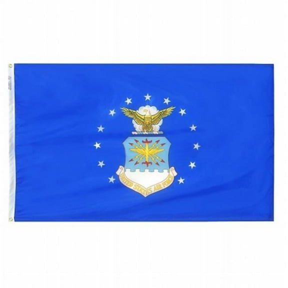 Annin Flagmakers 439023 12 in. x 18 in. Nylon-Glo Flag - U.S. Air Force