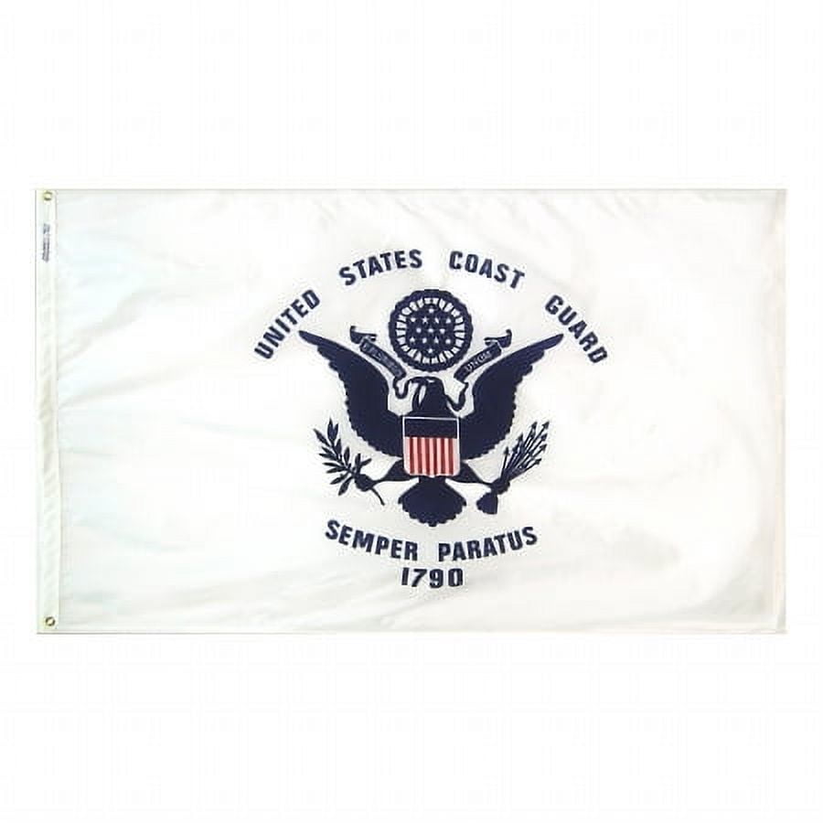 Annin Flagmakers 439127 4 ft. x 6 ft. Nylon-Glo Flag - . Coast Guard