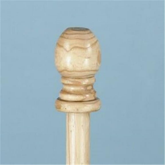 Annin Flagmakers 531500 Carton of six One Piece Wood Flagpole with Ball Ornament and Cord