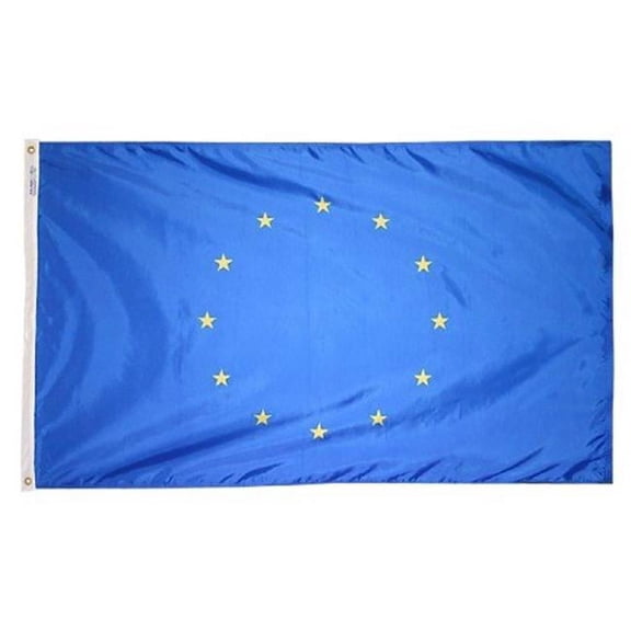 Annin Flagmakers 599 4 ft. X 6 ft. Nyl-Glo European Union Flag