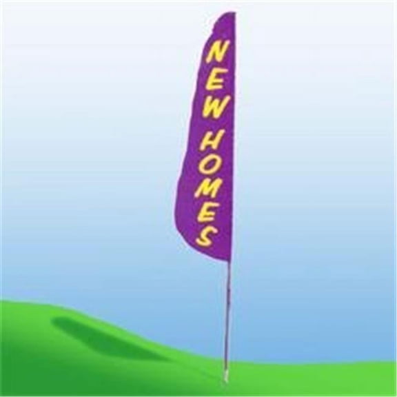 Annin Flagmakers 923 Nyl-Glo New Homes Feather Flag-2 ft. X 8 ft.