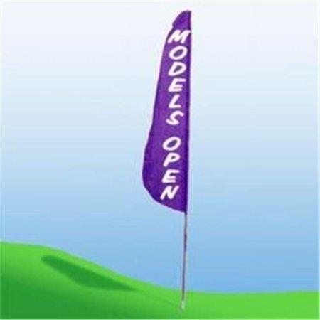 Annin Flagmakers 924 Nyl-Glo Models Open Feather Flag-2 ft. X 8 ft.