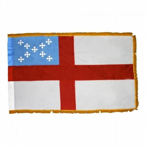Annin Flagmakers 95500 4 ft. X 6 ft. Colonial Nyl-Glo Episcopal Flag with Fringe