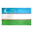 thumbnail image 1 of Annin Flagmakers 973719 3 ft. x 5 ft. Nyl-Glo Uzbekistan Flag, 1 of 1