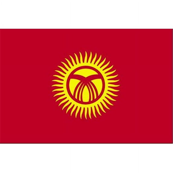 Annin Flagmakers 974031 5 ft. X 8 ft. Nyl-Glo Kyrgyzstan Flag