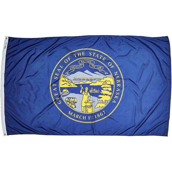 Annin Flagmakers Nebraska State Flag USA-Made to Official State Design Specifications, 5 x 8 Feet (Model 143280) CA2