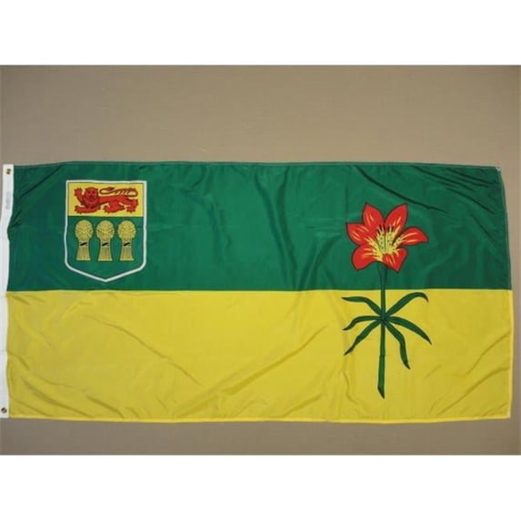 Annin Flagmakers Nyl-Glo Saskatchewan Flag-3 ft. X 6 ft.