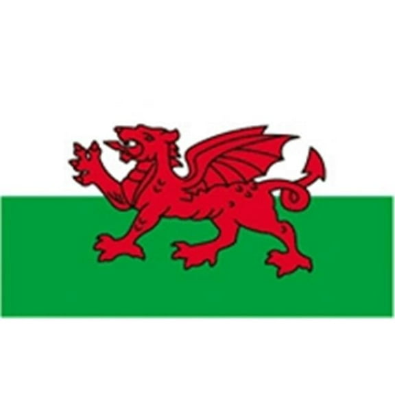 Annin Flagmakers Nylon-Glo Wales Flag - 12x18 in. - Polyester - Bright Colors