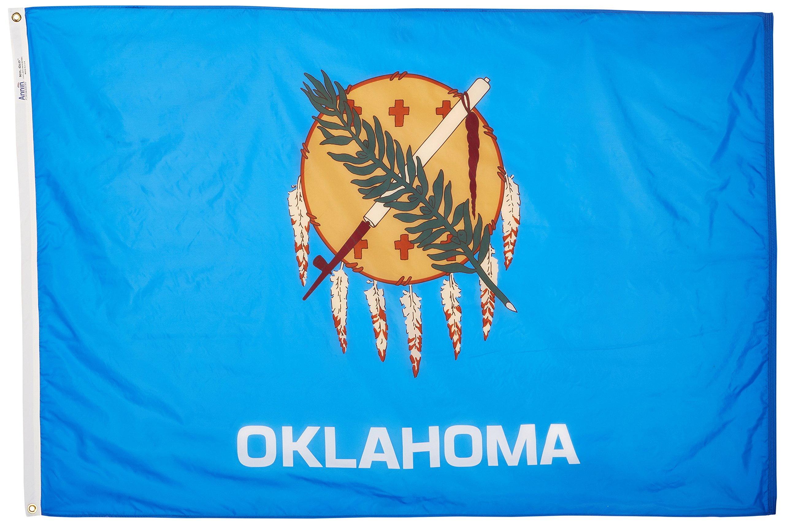 Annin Flagmakers Oklahoma State Flag USA-Made to Official State Design Specifications, 4 x 6 Feet (Model 144370) CA2