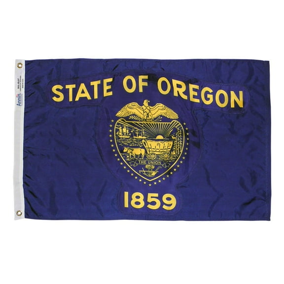 Annin Flagmakers Oregon State Flag USA-Made to Official State Design Specifications, 3 x 5 Feet (Model 144460) CA2