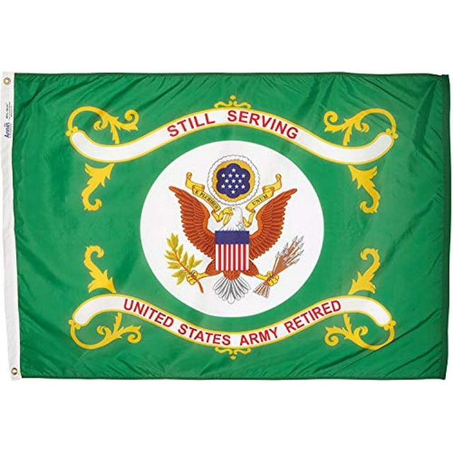 Annin Flagmakers U.S. Army Retired Military Flag USA-Made to Official ...