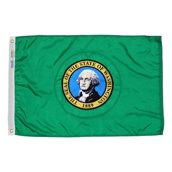 Annin Flagmakers Washington State Flag USA-Made to Official State Design Specifications, 3 x 5 Feet (Model 145760) CA2