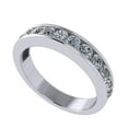 thumbnail image 1 of Anniversary Band Ring Channel Set w/ Pure Brilliance CZ 0.75ctw - Reg Shank - 14K White Gold - Size 9, 1 of 7