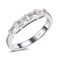 thumbnail image 1 of Anniversary Band Ring for Women Emerald CZ Sterling Silver Ginger Lyne Collection, 1 of 6
