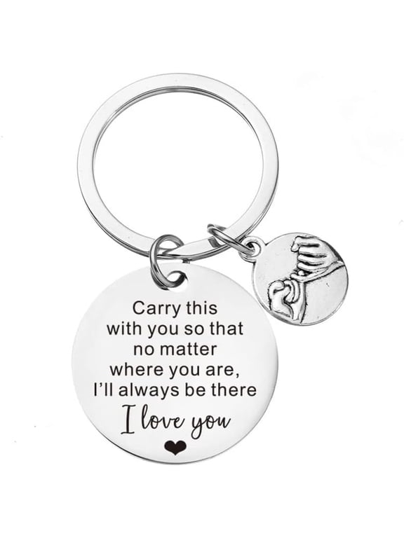 Anniversary Birthday Gift Keychains for Couple - Gifts Keychain for Boyfriend Wife from Girlfriend Husband Friendship Gifts for Best Friend No Matter Where You Are Keyrings