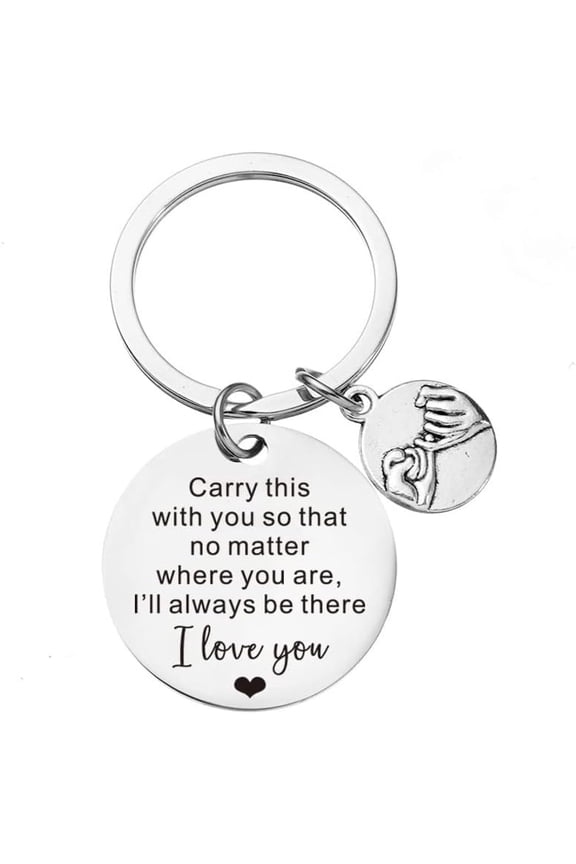 Anniversary Birthday Gift Keychains for Couple - Gifts Keychain for Boyfriend Wife from Girlfriend Husband Friendship Gifts for Best Friend No Matter Where You Are Keyrings