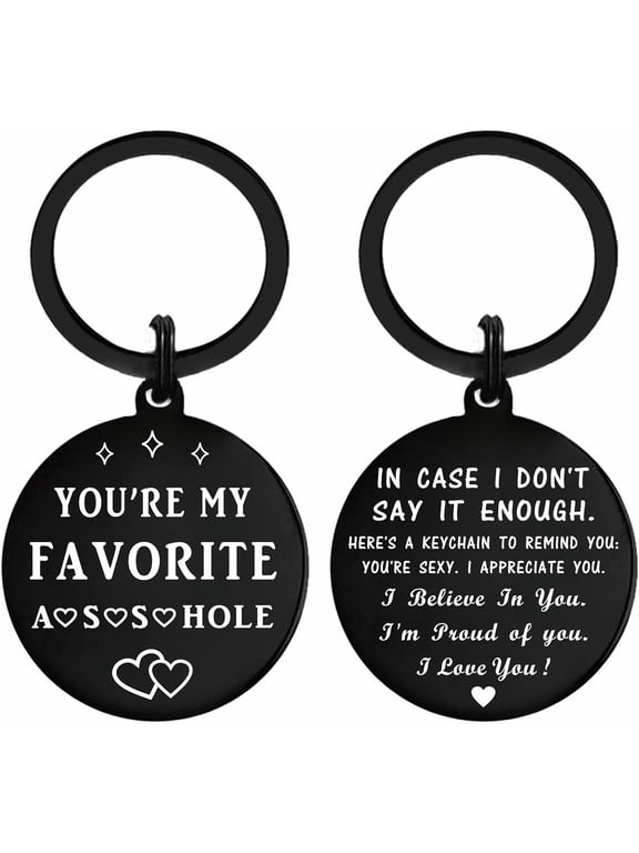 Anniversary, Birthday Gifts for Boyfriend Husband Keychain - Fathers Day, Gifts for Men, Him, Her, Funny Gifts for Boyfriend